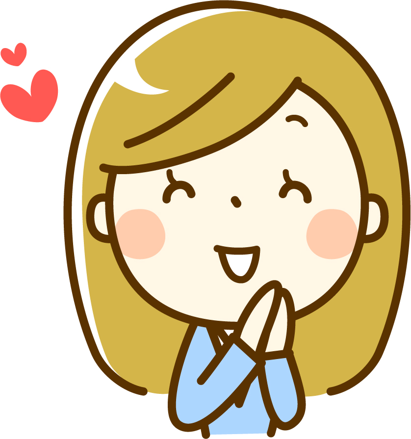 嬉しい顔