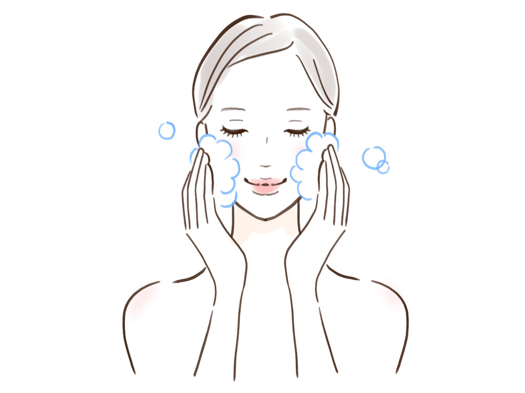 洗顔イラスト